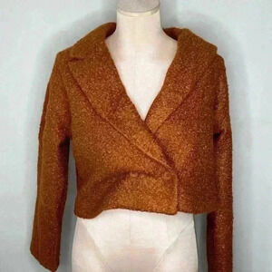 BTFBM NWT New Cozy Cuddly Teddy Bear Jacket Blazer Size Small